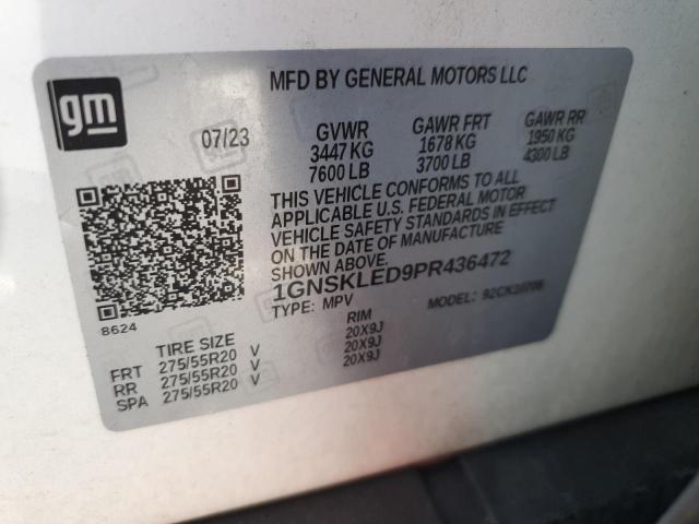 2023 CHEVROLET TAHOE K150 1GNSKLED9PR436472