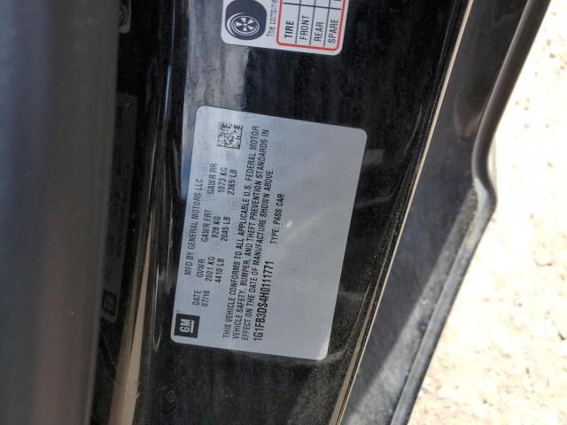 2017 CHEVROLET CAMARO LT - 1G1FB3DS4H0111771