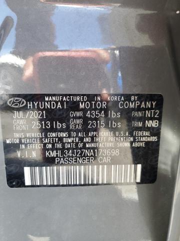 2022 HYUNDAI SONATA LIM KMHL34J27NA173698