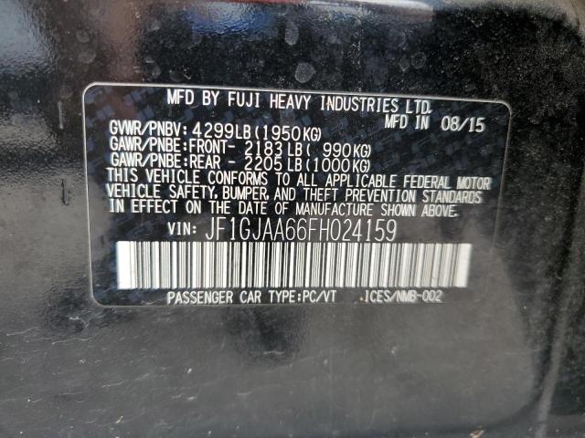 2015 SUBARU IMPREZA JF1GJAA66FH024159
