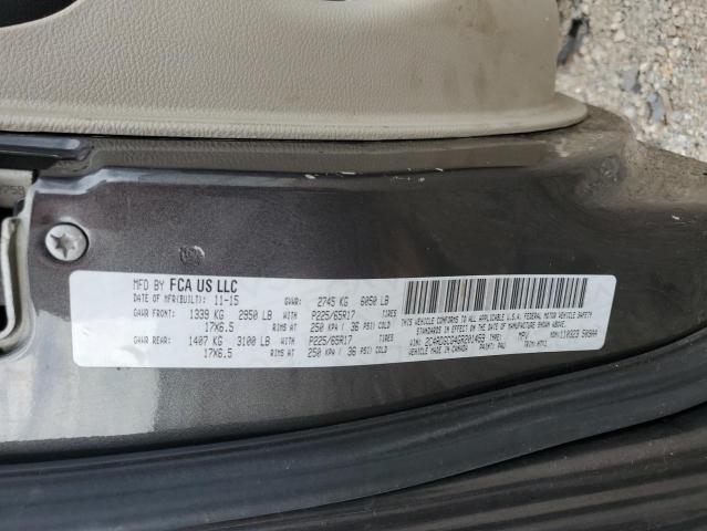 2016 DODGE GRAND CARA 2C4RDGCG4GR201459