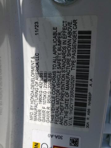 2024 HONDA ACCORD EX 1HGCY1F3XRA025297