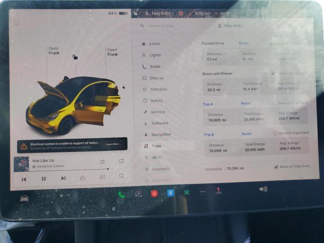 2022 TESLA MODEL Y 7SAYGAEE5NF314148