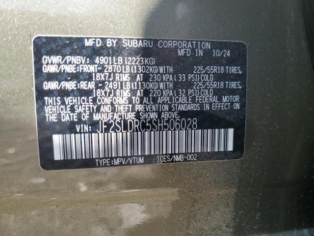 2025 SUBARU FORESTER L JF2SLDRC5SH506028