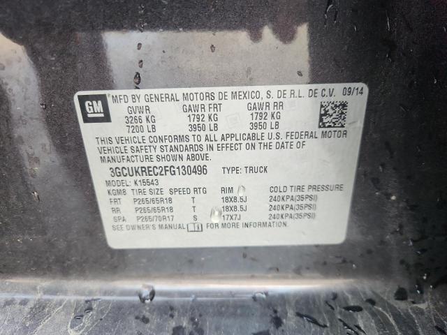 2015 CHEVROLET SILVERADO 3GCUKREC2FG130496