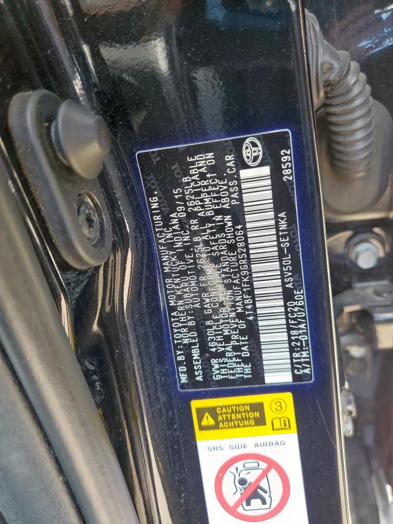 2016 TOYOTA CAMRY LE - 4T4BF1FK9GR528064