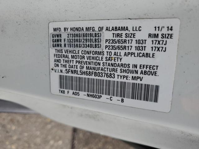 2015 HONDA ODYSSEY EX 5FNRL5H68FB037683