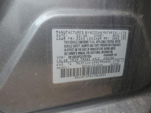 2018 NISSAN SENTRA S - 3N1AB7AP2JY261854
