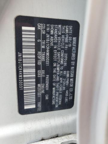 2019 NISSAN ROGUE SPOR - JN1BJ1CR4KW330331