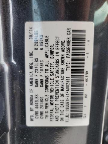 2015 ACURA TLX TECH 19UUB1F51FA002591