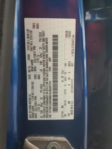 2017 FORD ESCAPE SE - 1FMCU9G96HUB26731