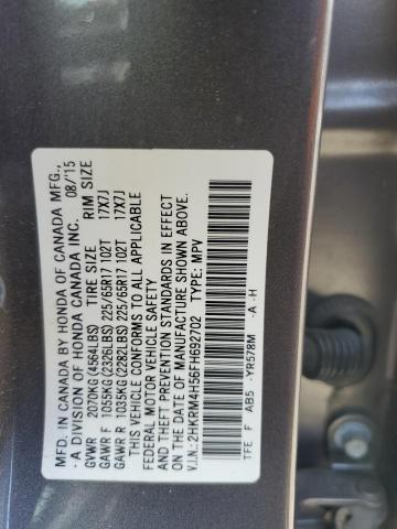 2015 HONDA CR-V EX 2HKRM4H56FH692702