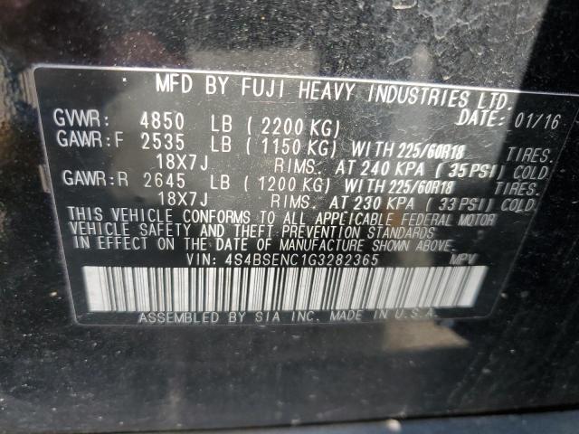 2016 SUBARU OUTBACK 3. 4S4BSENC1G3282365