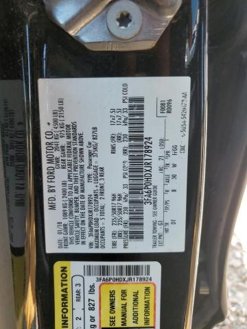 2018 FORD FUSION SE - 3FA6P0HDXJR178924