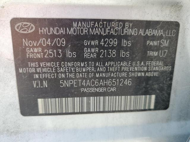 2010 HYUNDAI SONATA GLS - 5NPET4AC6AH651246