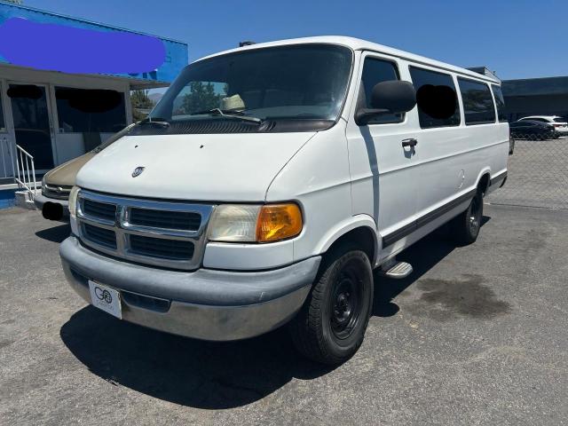 DODGE RAM WAGON 2000 white  gas 2B5WB35Z4YK110548 photo #3