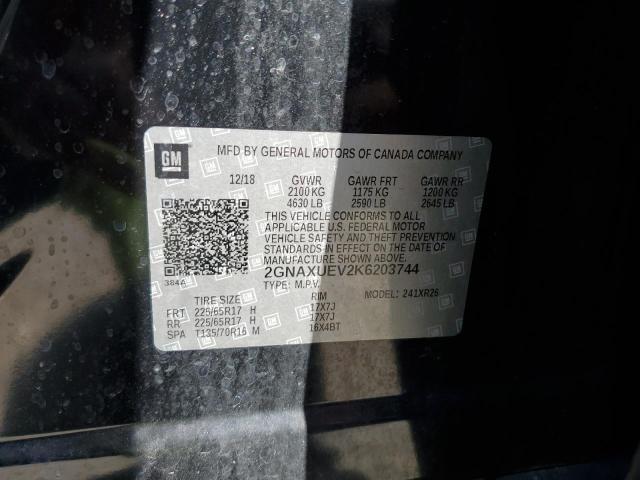 2019 CHEVROLET EQUINOX LT - 2GNAXUEV2K6203744