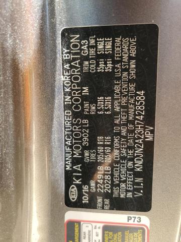 2017 KIA SOUL KNDJN2A23H7428584