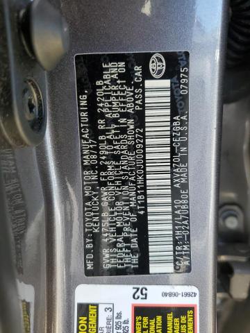 2018 TOYOTA CAMRY L - 4T1B11HK0JU009272