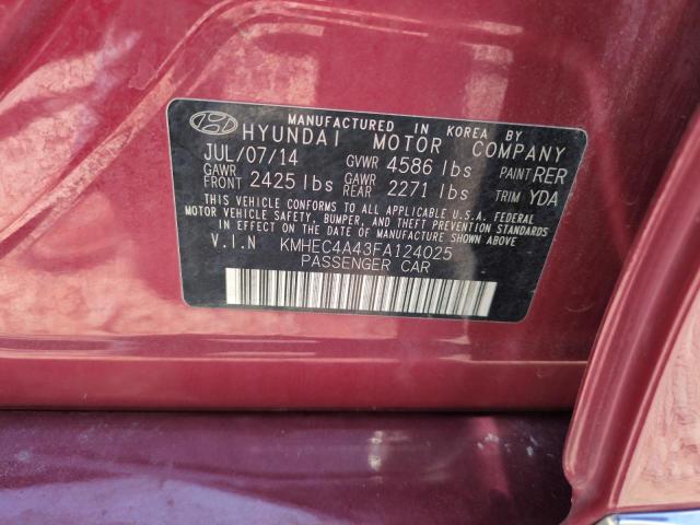 2015 HYUNDAI SONATA HYB - KMHEC4A43FA124025