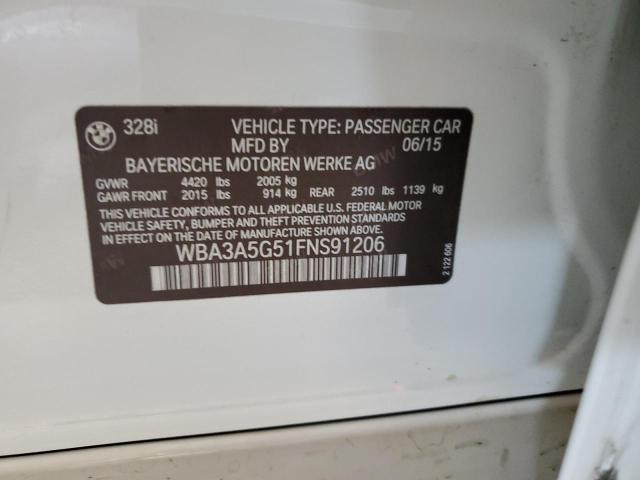 2015 BMW 328 I WBA3A5G51FNS91206