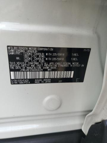 2016 TOYOTA RAV4 HV LIMITED JTMDJREV3GD004229