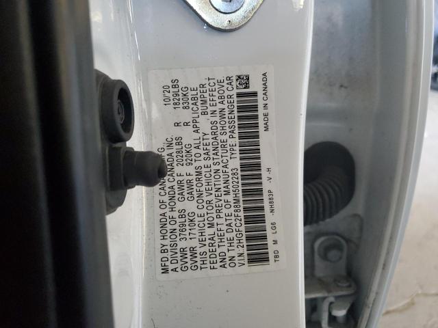 2021 HONDA CIVIC SPOR 2HGFC2F88MH502283