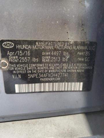2016 HYUNDAI SONATA SPO 5NPE34AFXGH427741