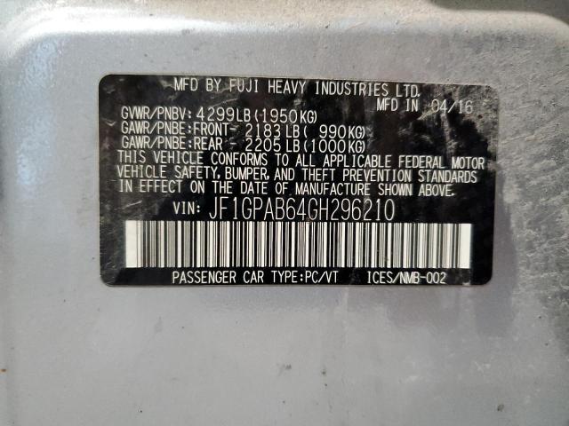 2016 SUBARU IMPREZA PR - JF1GPAB64GH296210