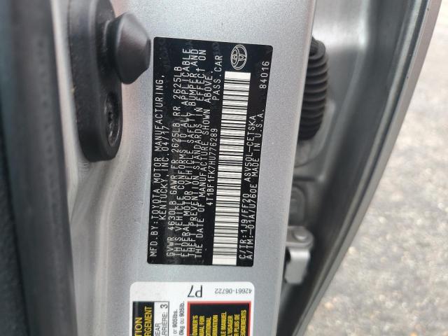 2017 TOYOTA CAMRY LE - 4T1BF1FK7HU776289
