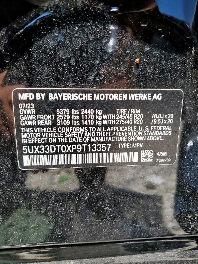 2023 BMW X4 XDRIVE3 - 5UX33DT0XP9T13357