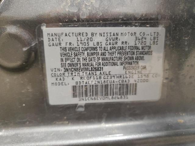 2021 NISSAN VERSA SV 3N1CN8EV0ML826831