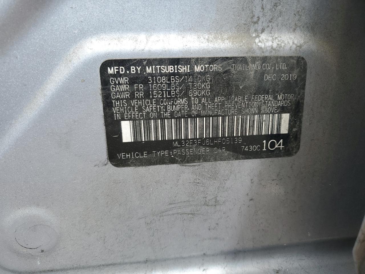 MITSUBISHI MIRAGE G4 ES