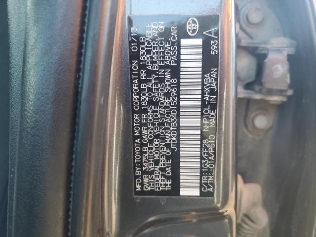2013 TOYOTA PRIUS C - JTDKDTB34D1529618