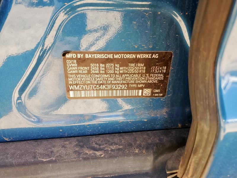2019 MINI COOPER S E WMZYU7C54K3F93292
