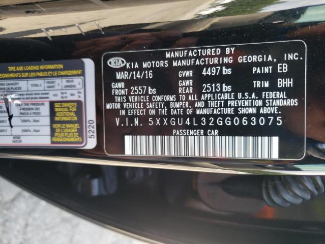 2016 KIA OPTIMA EX - 5XXGU4L32GG063075