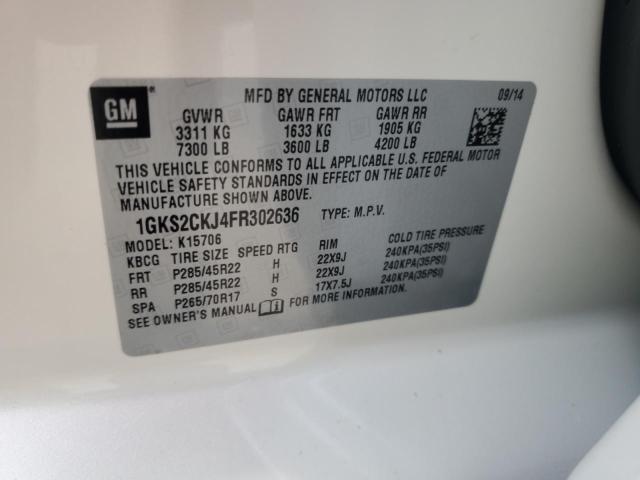 2015 GMC YUKON DENA 1GKS2CKJ4FR302636