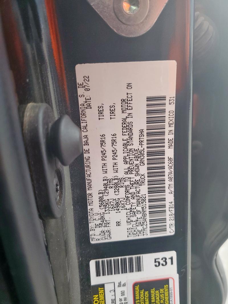 2022 TOYOTA TACOMA DOU - 3TMCZ5AN8NM515021