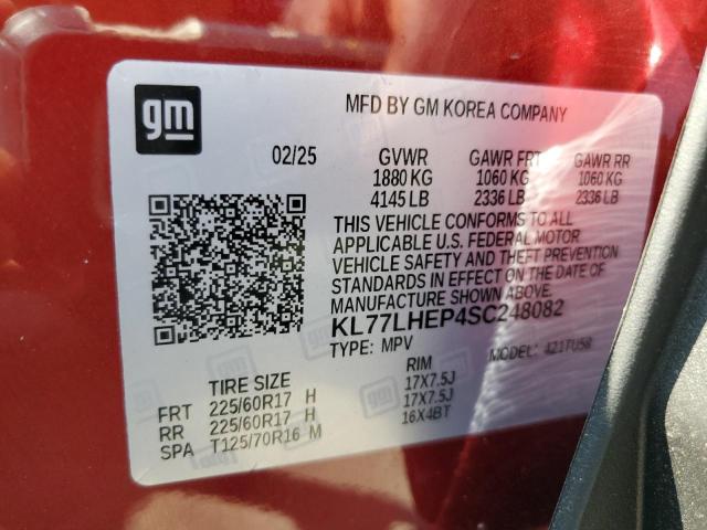 2025 CHEVROLET TRAX 1LT - KL77LHEP4SC248082