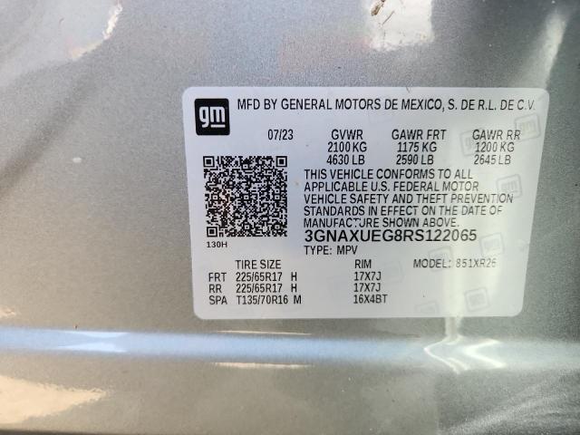 2024 CHEVROLET EQUINOX LT 3GNAXUEG8RS122065