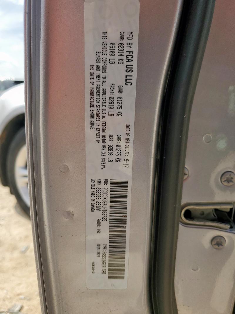 2018 DODGE CHARGER SXT 2C3CDXBG4JH163725