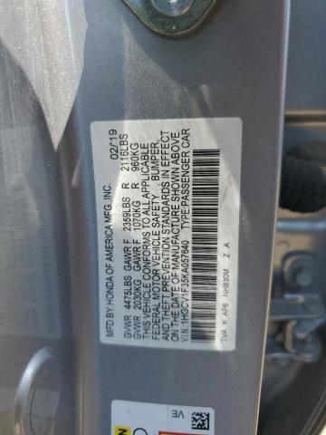 2019 HONDA ACCORD SPO #3269925006