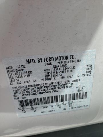 2023 FORD EXPLORER X 1FMSK8DH8PGA01380