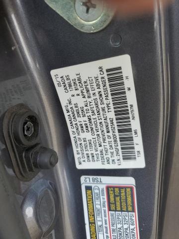 2015 HONDA CIVIC EXL 2HGFG3B00FH525442