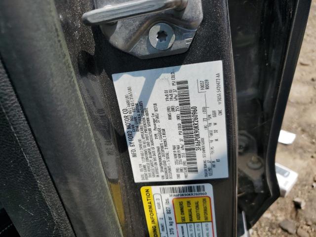 2019 FORD FUSION TIT - 3FA6P0K90KR260960