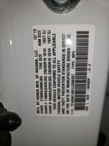 2020 HONDA CR-V TOURI 7FARW1H91LE006267