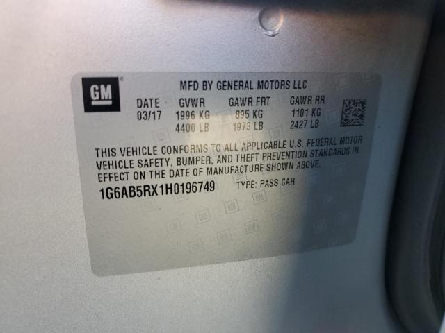 2017 CADILLAC ATS LUXURY 1G6AB5RX1H0196749