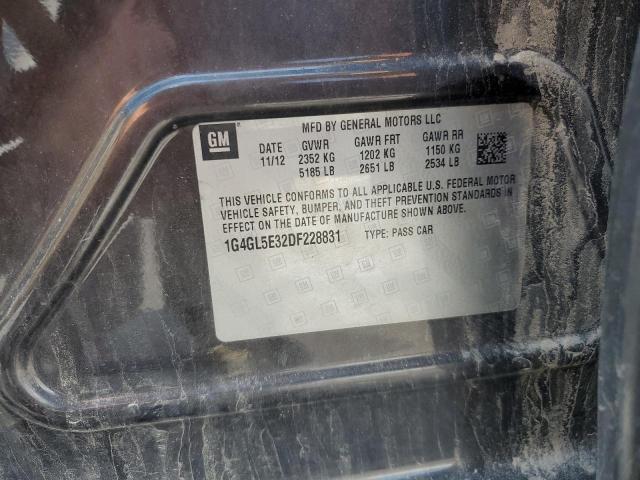 2013 BUICK LACROSSE - 1G4GL5E32DF228831