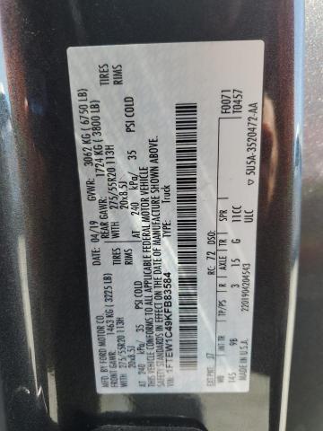 2019 FORD F150 SUPER - 1FTEW1C49KFB83584