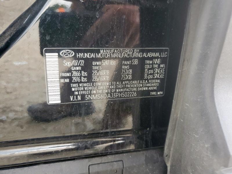 2023 HYUNDAI SANTA FE X 5NMS6DAJ3PH502226